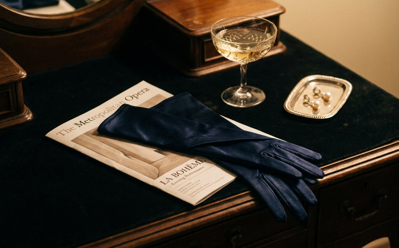 Wearing Opera Gloves editorial image