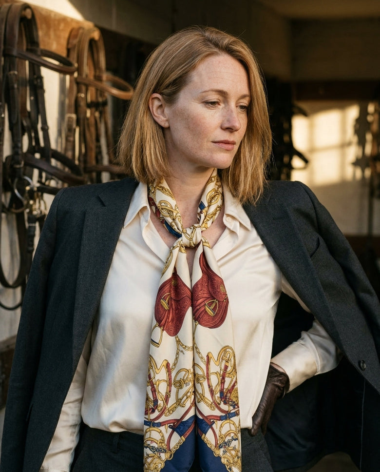 Equestrian Heritage Silk Scarf